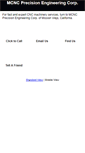 Mobile Screenshot of mcncprecision.com